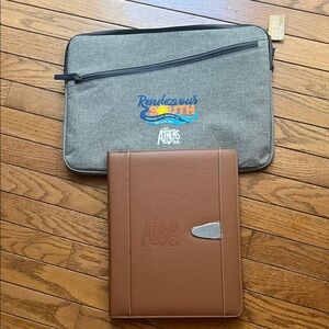 Athens GA Notebook, Pen and Laptop Bag Zippered Holder - New!